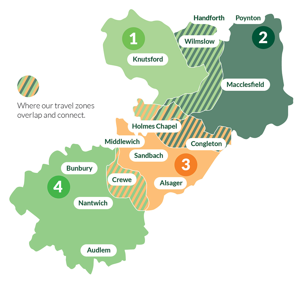 Boundary map for the go-too service